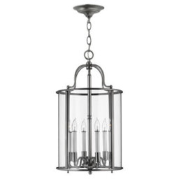 Stylish 6 Bulb Pewter Ceiling Pendant Light With E14 Led Compatibility