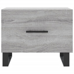 Berkfield Coffee Table Grey Sonoma 50X50X40 Cm Engineered Wood - thumbnail 5