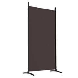 Berkfield 5-Panel Room Divider Brown 433X180 Cm Fabric - thumbnail 6