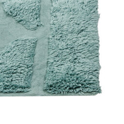 Beliani Mint Cotton Area Rug 160 X 230 Cm - Hand-Tufted Shaggy Geometric Boho Rug - thumbnail 7