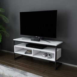 Decorotika Merrion Tv Stand Tv Unit For Tv's Up To 50 Inch Black And White - thumbnail 2