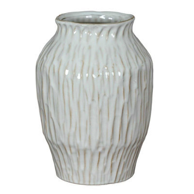 Hill Interiors Numa Ople Vase White (27Cm X 19Cm X 19Cm) - image 1