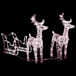 Walplus Reindeers & Sleigh Christmas Decoration 160 Leds 130 Cm Acrylic - thumbnail 2