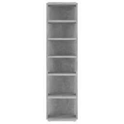 Berkfield Elegant Shoe Cabinet Concrete Grey 27.5X27X102 Cm Engineered Wood - thumbnail 4