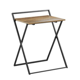 Sobuy Fwt88-F, Foldable Desk Computer Desk Workstation Writing Desk Teenagers Desk,brown,w63.5Xd40Xh78.5