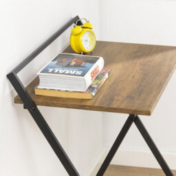 Sobuy Fwt88-F, Foldable Desk Computer Desk Workstation Writing Desk Teenagers Desk,brown,w63.5Xd40Xh78.5 - thumbnail 9