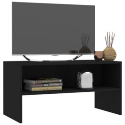 Berkfield Tv Cabinet Black 80X40X40 Cm Engineered Wood - thumbnail 3