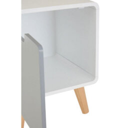 Orsina Versatile 1 Door Cabinet, Lightweight Bedside Cabinet, White Finish Bedroom Cabinet, Sleek Slim Cabinet - thumbnail 7