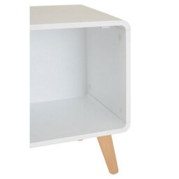 Orsina Versatile 1 Door Cabinet, Lightweight Bedside Cabinet, White Finish Bedroom Cabinet, Sleek Slim Cabinet - thumbnail 6
