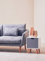 Orsina Versatile 1 Door Cabinet, Lightweight Bedside Cabinet, White Finish Bedroom Cabinet, Sleek Slim Cabinet - thumbnail 8