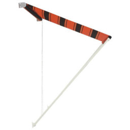 Berkfield Retractable Awning 300X150 Cm Orange And Brown - thumbnail 3