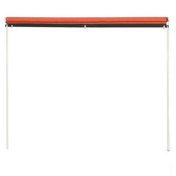 Berkfield Retractable Awning 300X150 Cm Orange And Brown - thumbnail 4