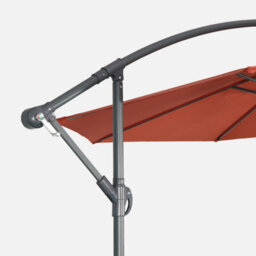 Sweeek - Offset Round Parasol 350Cm Hardelot Terracotta 350X350X250 Cm - thumbnail 4