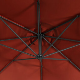 Sweeek - Offset Round Parasol 350Cm Hardelot Terracotta 350X350X250 Cm - thumbnail 5