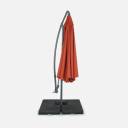 Sweeek - Offset Round Parasol 350Cm Hardelot Terracotta 350X350X250 Cm - thumbnail 3
