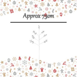 Glitter Berry Pick Christmas Decoration Ornament X 1 73Cm Silver - thumbnail 2