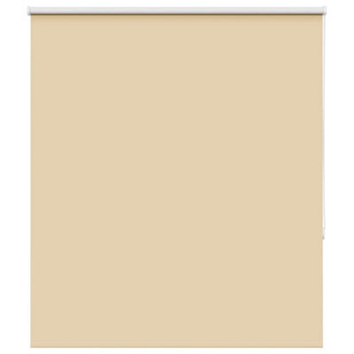 Berkfield Roller Blind Blackout Beige 130X150 Cm Fabric Width 126.6 Cm Polyester - image 1