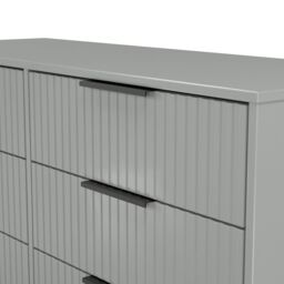 Ancona Matt Dusk Grey No Effect 6 Drawer Chest (H)678mm (W)1130mm (D)395mm - thumbnail 6