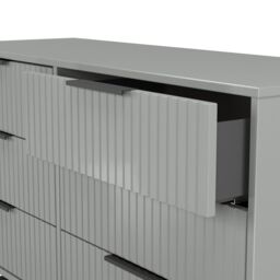 Ancona Matt Dusk Grey No Effect 6 Drawer Chest (H)678mm (W)1130mm (D)395mm - thumbnail 5