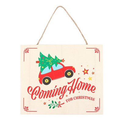 Something Different Coming Home For Christmas Hanging Decoration Multicoloured (One Size) - image 1