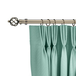 Lister Cartwright 28mm Antique Brass Fixed Metal Curtain Pole Set With Cage Finial(150 Cm) - thumbnail 5