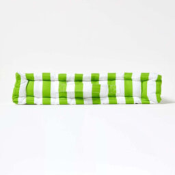 Homescapes Cotton Green Thick Stripe Floor Cushion, 40 X 40 Cm - thumbnail 5