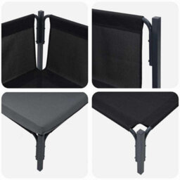 Berkfield Outdoor Furniture With Cushion 2 Pcs Anthracite Steel - thumbnail 9