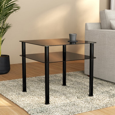 Avf Classic 60 X 60Cm Glass Side Table - Black - image 1