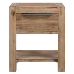 Berkfield Nightstands With Drawers 2 Pcs 40X30X48 Cm Solid Acacia Wood - thumbnail 3