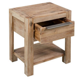 Berkfield Nightstands With Drawers 2 Pcs 40X30X48 Cm Solid Acacia Wood - thumbnail 4