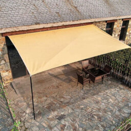 Beige 2Mx2M Shade Sail Uv Resistant Breathable - thumbnail 4