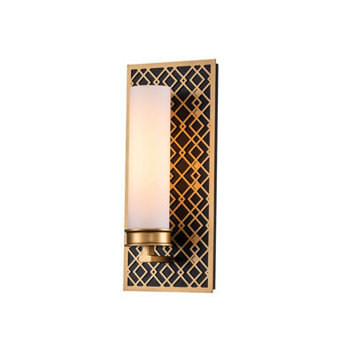 Luminosa Lighting Luminosa Ziggy Bathroom Wall Lamp, Lacquered Gold Ip44 - image 1