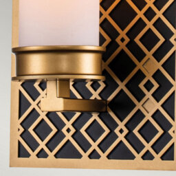 Luminosa Lighting Luminosa Ziggy Bathroom Wall Lamp, Lacquered Gold Ip44 - thumbnail 3