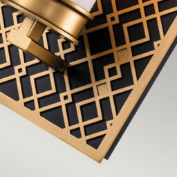 Luminosa Lighting Luminosa Ziggy Bathroom Wall Lamp, Lacquered Gold Ip44 - thumbnail 4
