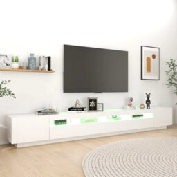 Vidaxl Tv Cabinet With Led Lights White 300X35X40 Cm - thumbnail 5