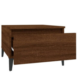 Berkfield Side Table Brown Oak 50X46X35 Cm Engineered Wood - thumbnail 7