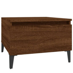 Berkfield Side Table Brown Oak 50X46X35 Cm Engineered Wood - thumbnail 2