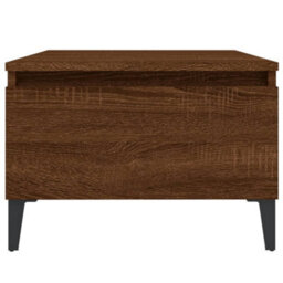 Berkfield Side Table Brown Oak 50X46X35 Cm Engineered Wood - thumbnail 6