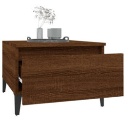 Berkfield Side Table Brown Oak 50X46X35 Cm Engineered Wood - thumbnail 5