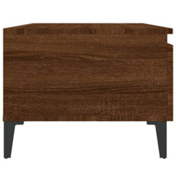 Berkfield Side Table Brown Oak 50X46X35 Cm Engineered Wood - thumbnail 8