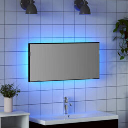 Walplus Bathroom Mirror Black Oak 80 X 8.5 X 37 Cm Engineered Wood - thumbnail 4