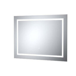 Hudson Reed Sculptor Led Touch Sensor Illuminated Bathroom Mirror With Demister, Silver, 700 X 500 mm - thumbnail 4