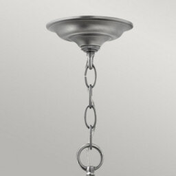 Luminosa Lighting Elstead Gentry 6 Light Large Ceiling Lantern Pendant Pewter, E14 - thumbnail 2