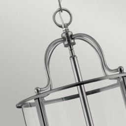Luminosa Lighting Elstead Gentry 6 Light Large Ceiling Lantern Pendant Pewter, E14 - thumbnail 3