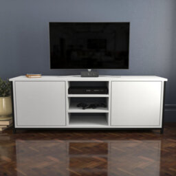 Decorotika Otis Tv Stand For Tv's Up To 63 Inch Black And White