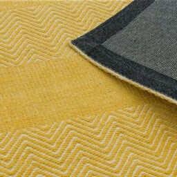 Yellow Modern Geometric Graphics Natural Fibers Handmade Rug For Dining Room Bedroom & Living Room-120Cm X 170Cm - thumbnail 6