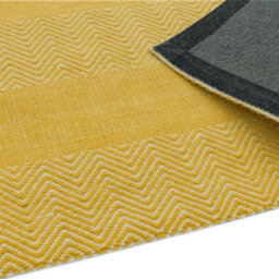 Yellow Modern Geometric Graphics Natural Fibers Handmade Rug For Dining Room Bedroom & Living Room-120Cm X 170Cm - thumbnail 5
