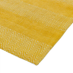 Yellow Modern Geometric Graphics Natural Fibers Handmade Rug For Dining Room Bedroom & Living Room-120Cm X 170Cm - thumbnail 4