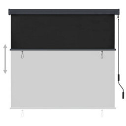 Walplus Anthracite Outdoor Roller Blind 160X250 Cm - Patio Garden Terrace Shade - thumbnail 3