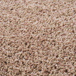 The Rugs Beige Soft Plain Design Fluffy Shaggy Rugs And Runners High Pile Living Room Kitchen Hallway 380 - thumbnail 3